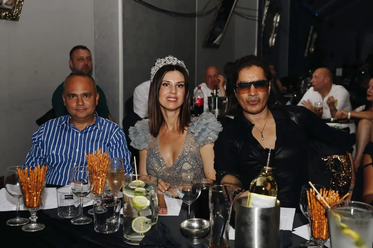 Iryna Malpa as an international beauty pageant judge in London.